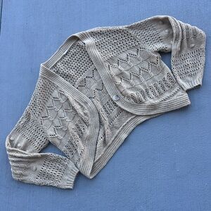 Elegant Tan Knit Women's Sweater